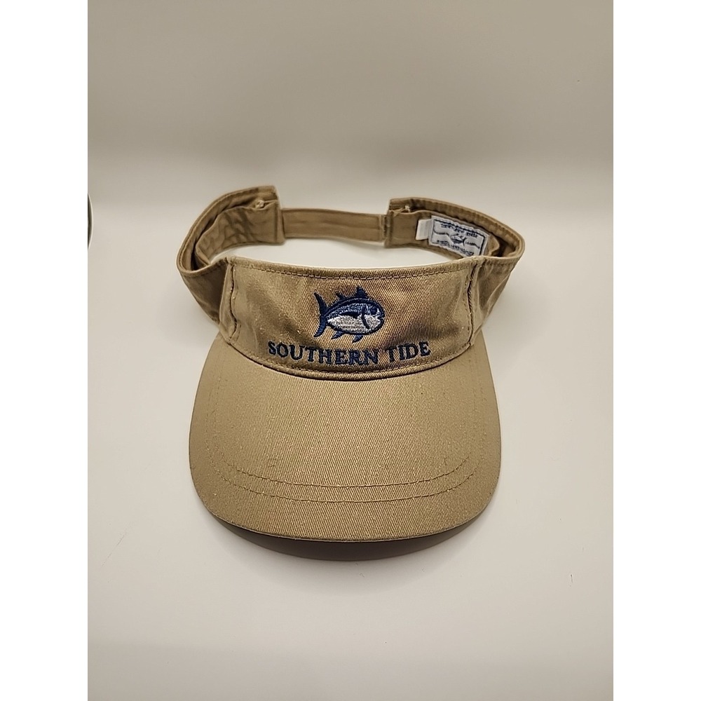 Southern Tide The SkipJack Hat Visor Tan Color Adjustable